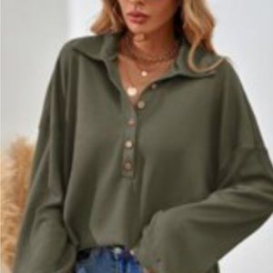 Comfy cute button sweater